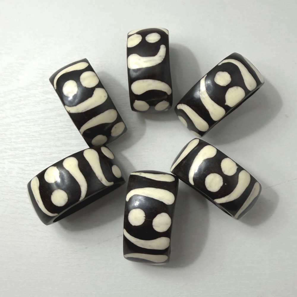 Kenyan Batik Napkin Rings Set